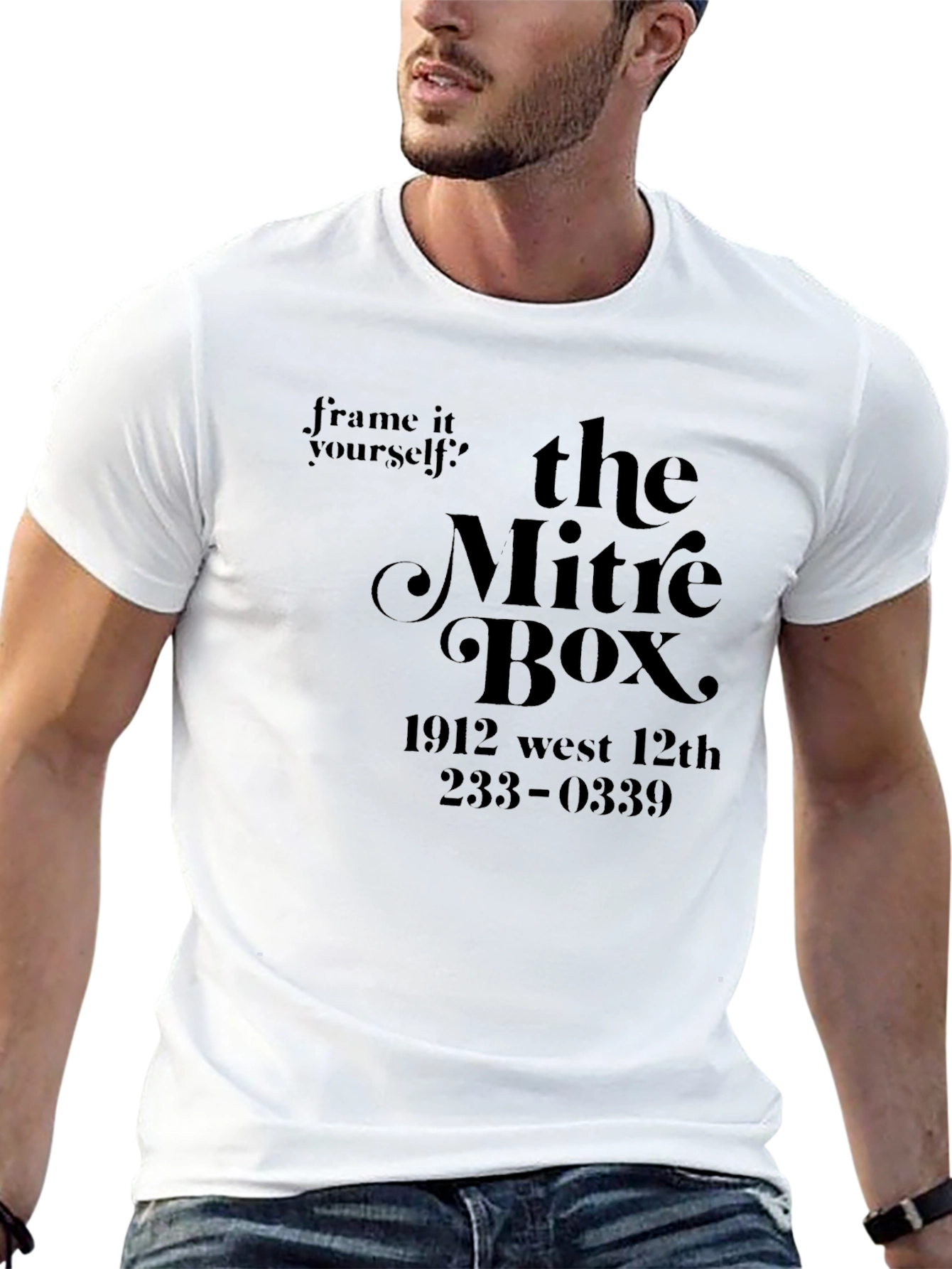 The Mitre Box Black Graphic T-Shirt