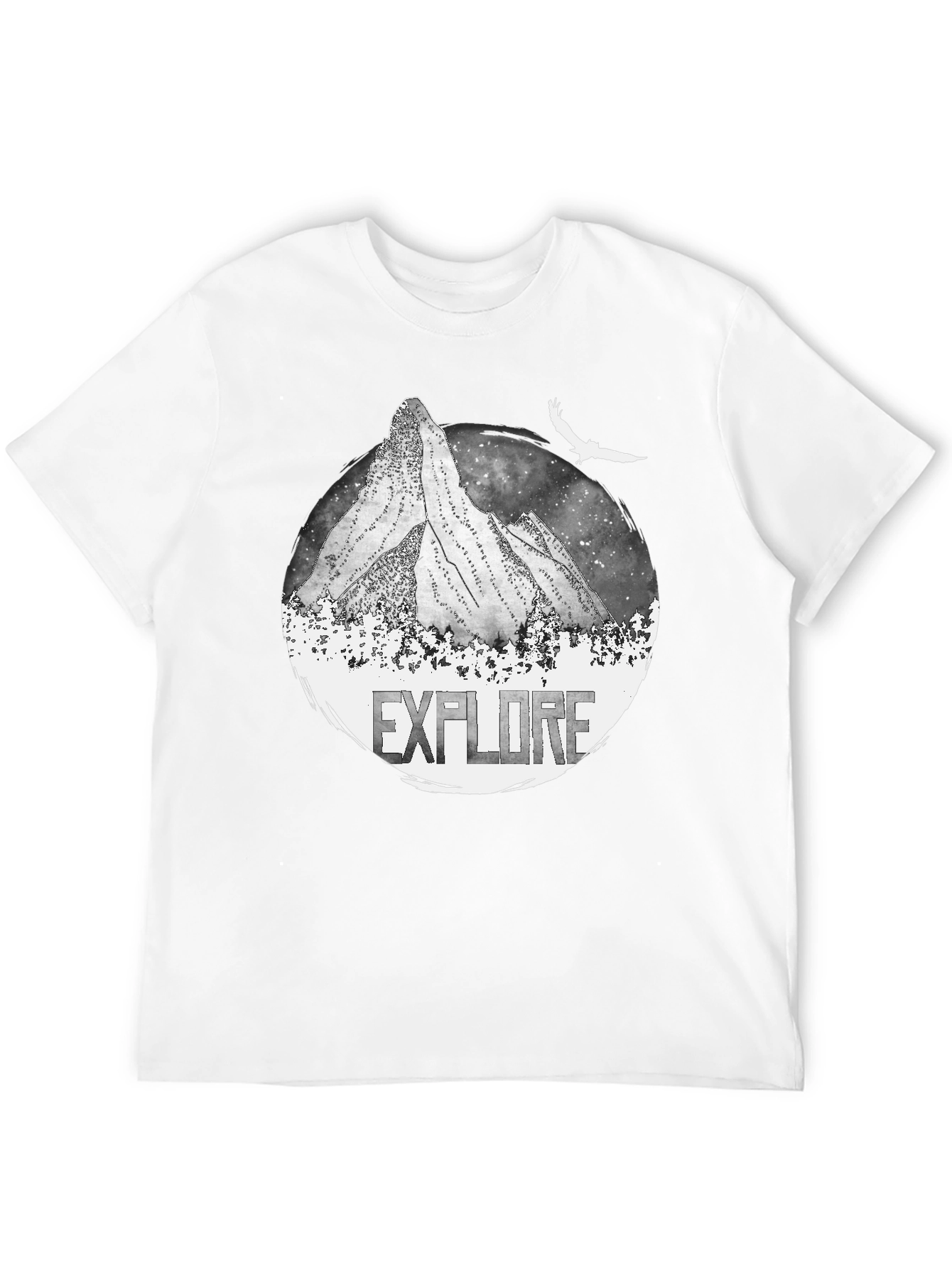 Explore Mountain Graphic Black T-Shirt