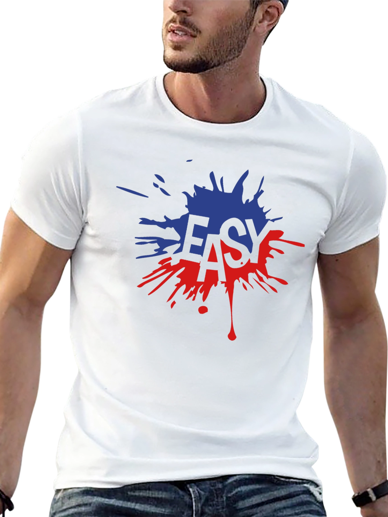 Easy Graphic T-Shirt - Bold Splatter Design