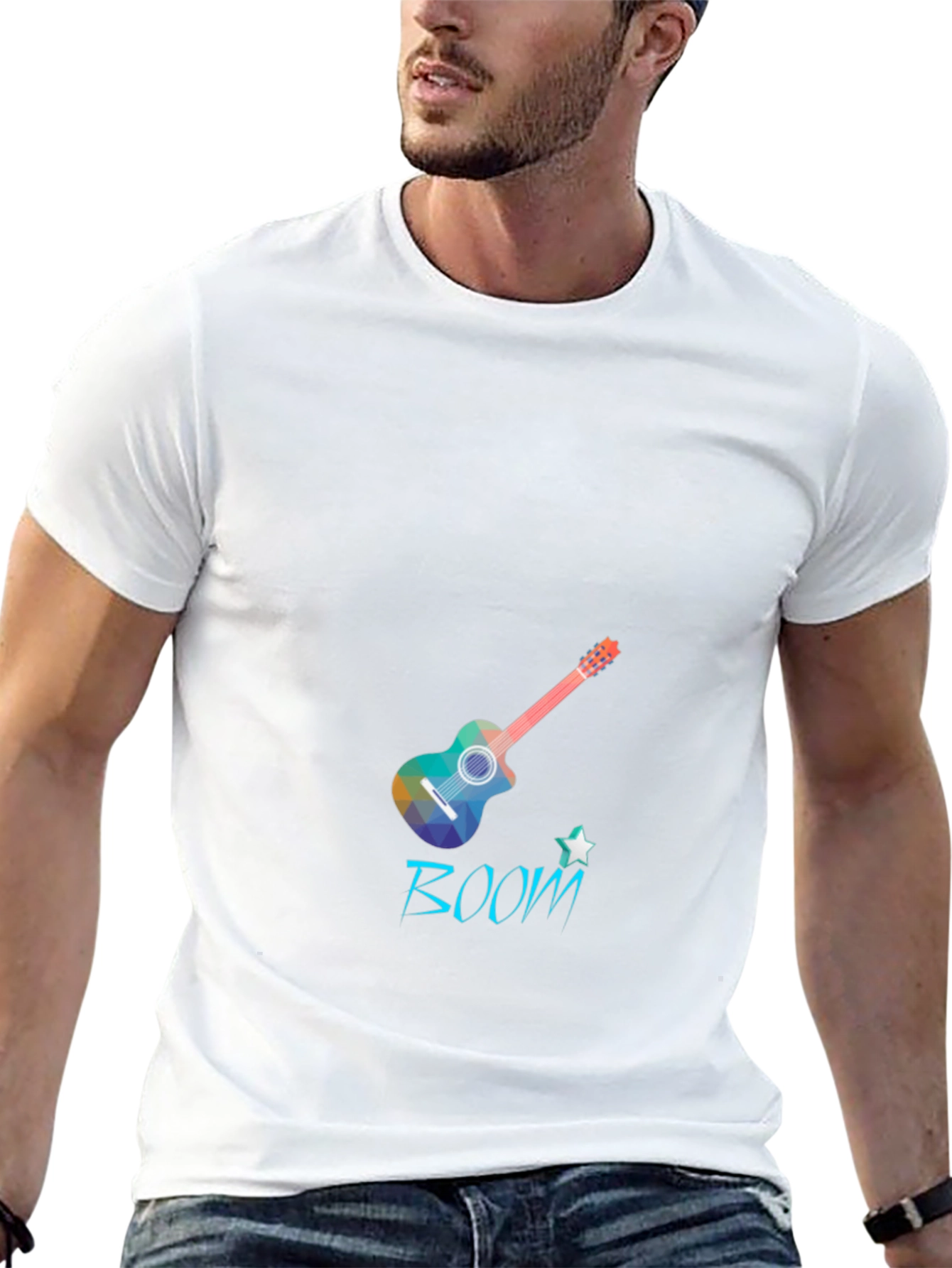 Boom Guitar Black T-Shirt