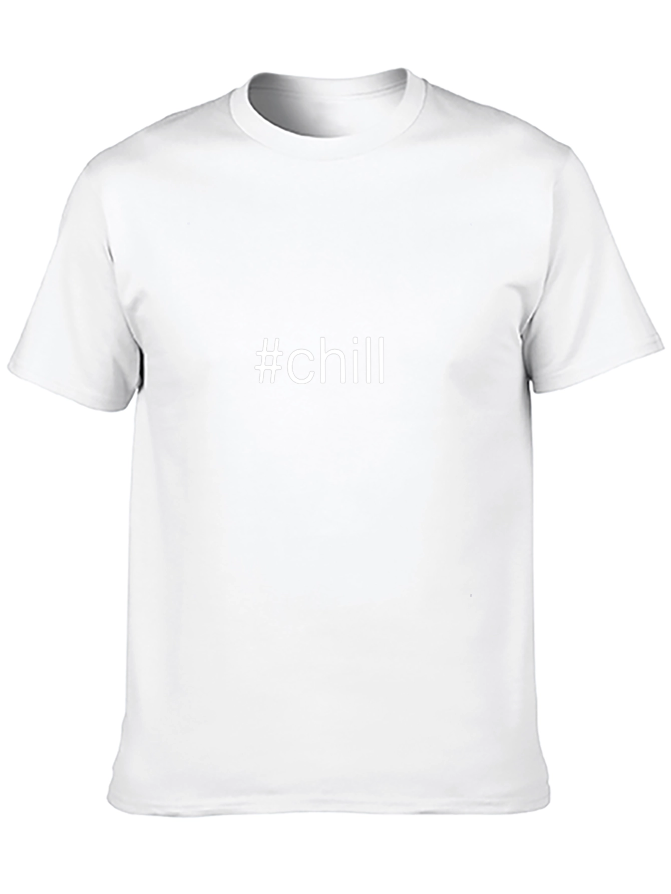 #chill Black T-Shirt - Casual Comfort