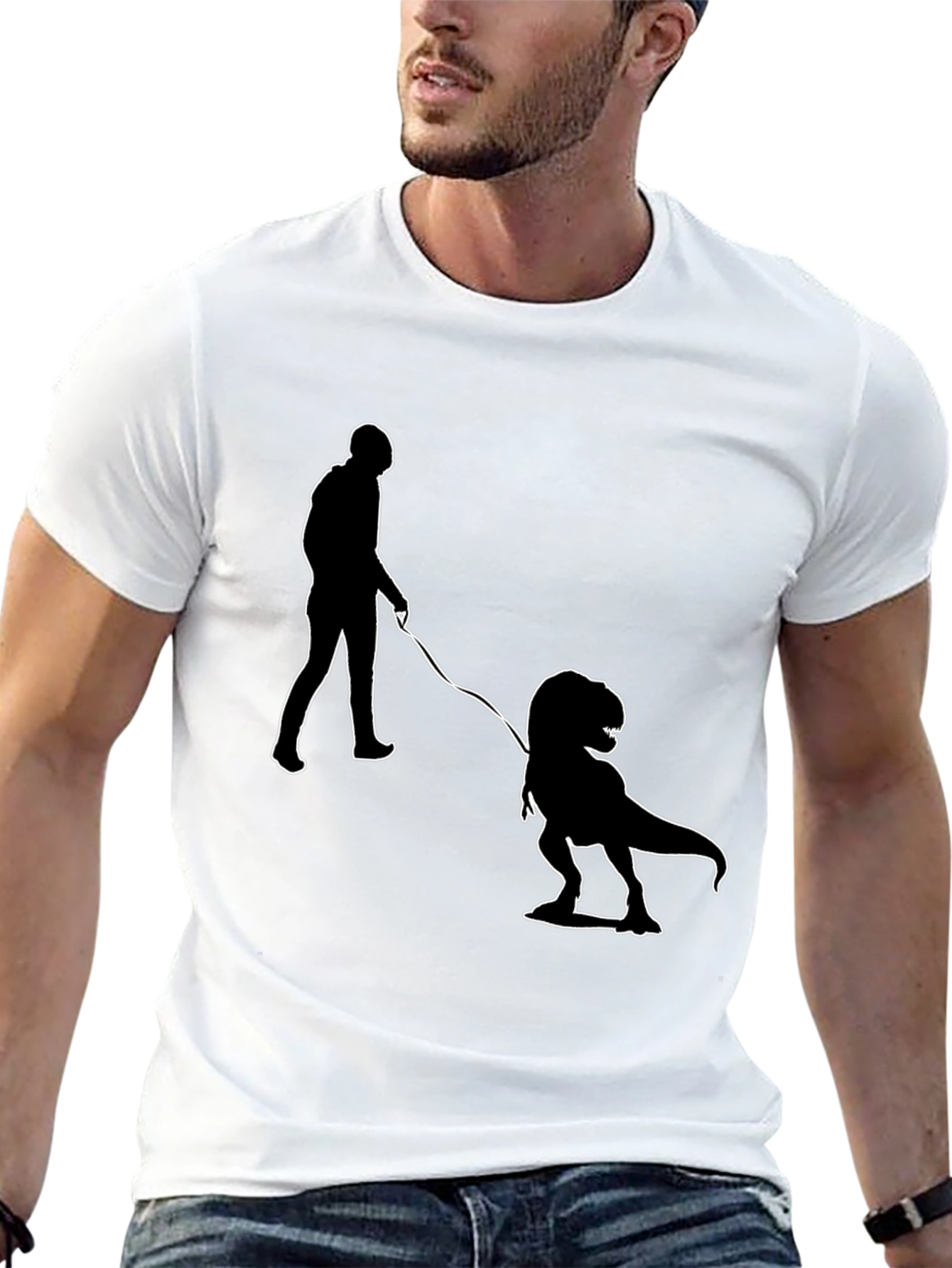 Dino Walk T-Shirt - Funny Novelty Tee