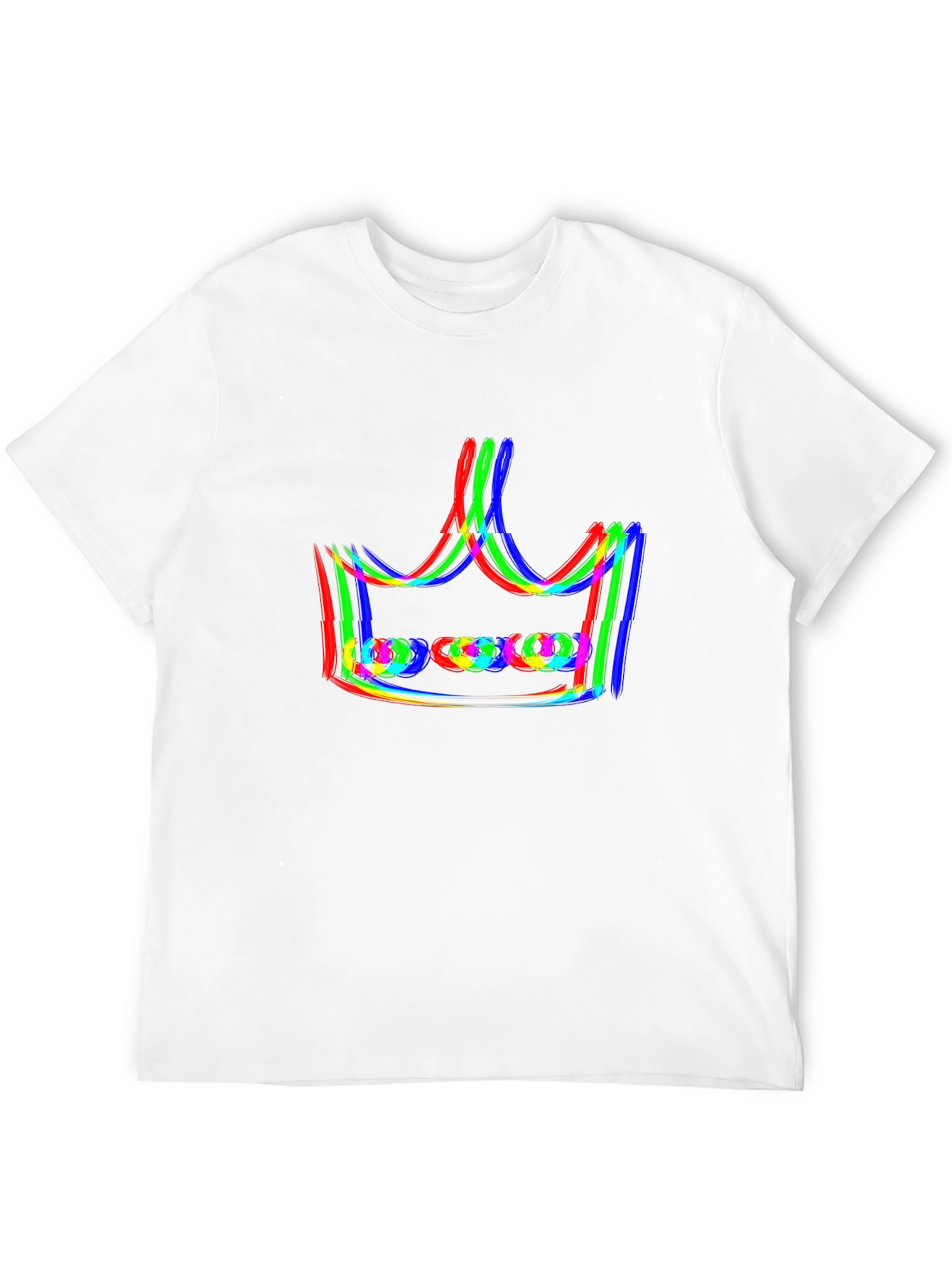 Crown Graphic Print Black T-Shirt