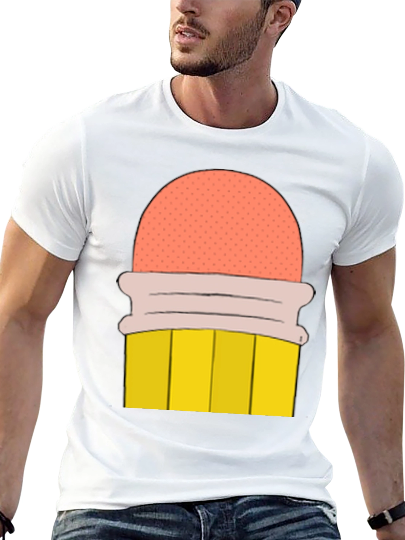 Pencil T-Shirt - Cartoon Graphic Tee
