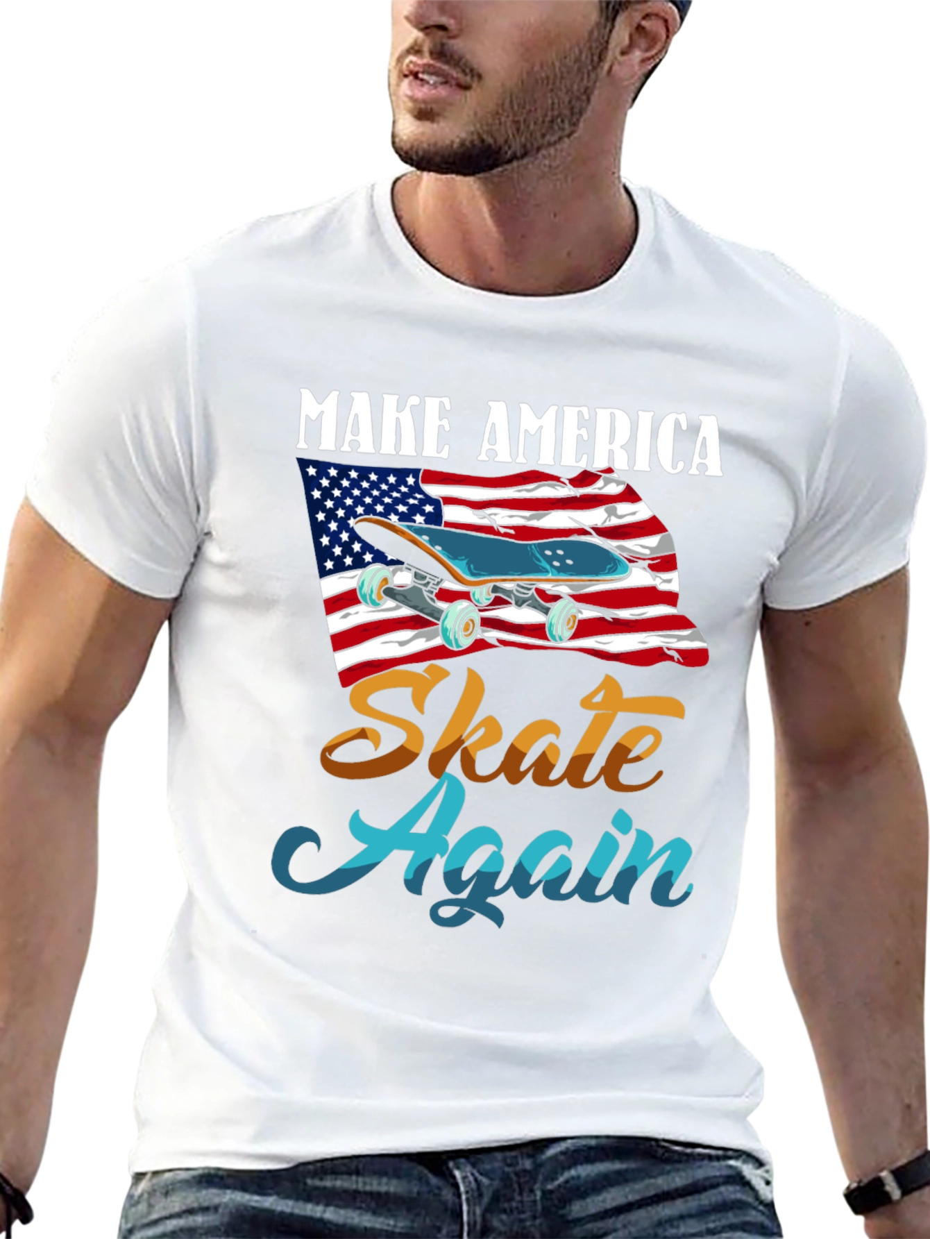 Make America Skate Again Graphic T-Shirt