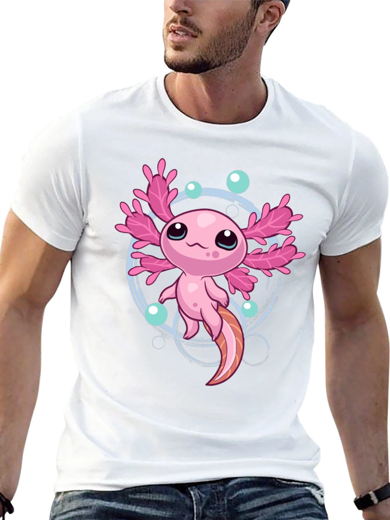 Cute Axolotl Graphic T-Shirt