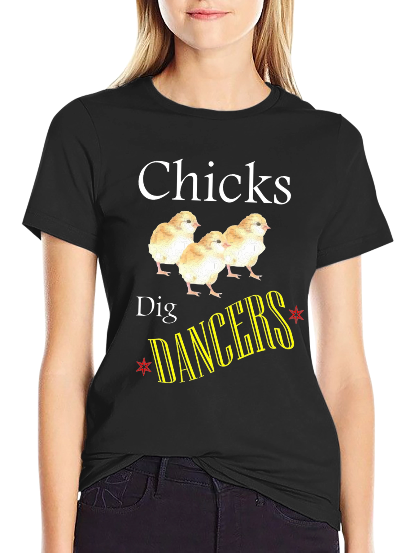 Chicks Dig Dancers Graphic T-Shirt