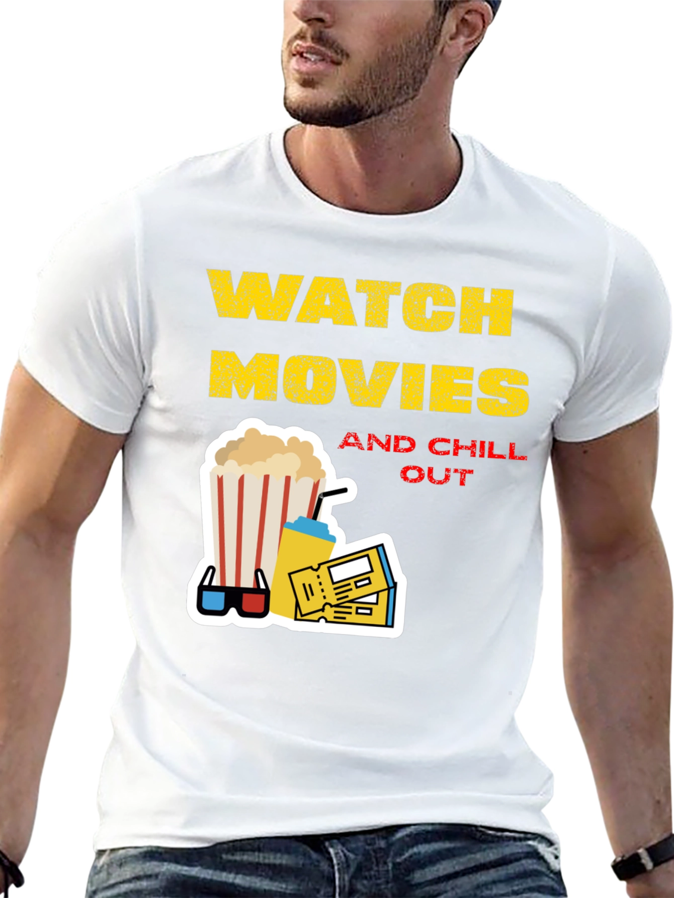 Watch Movies & Chill Out Graphic Tee