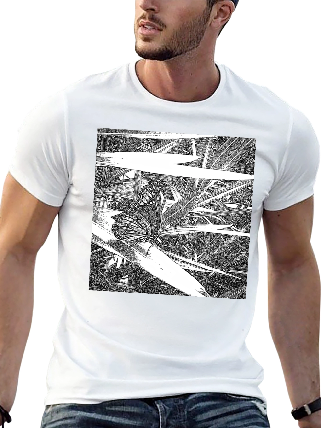 Butterfly Graphic Tee - Black T-Shirt