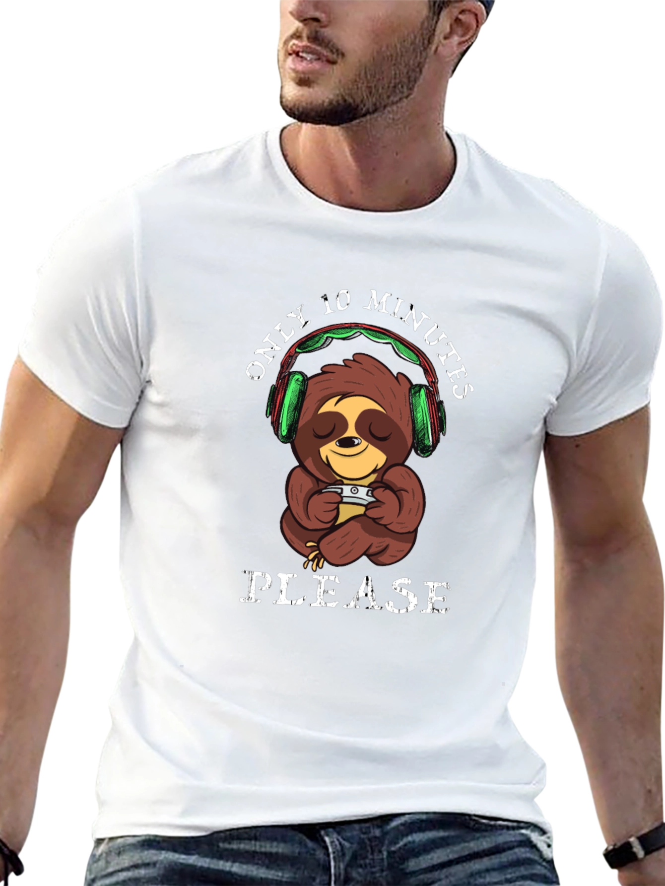 Sloth Gamer T-Shirt - Only 10 Minutes Please!