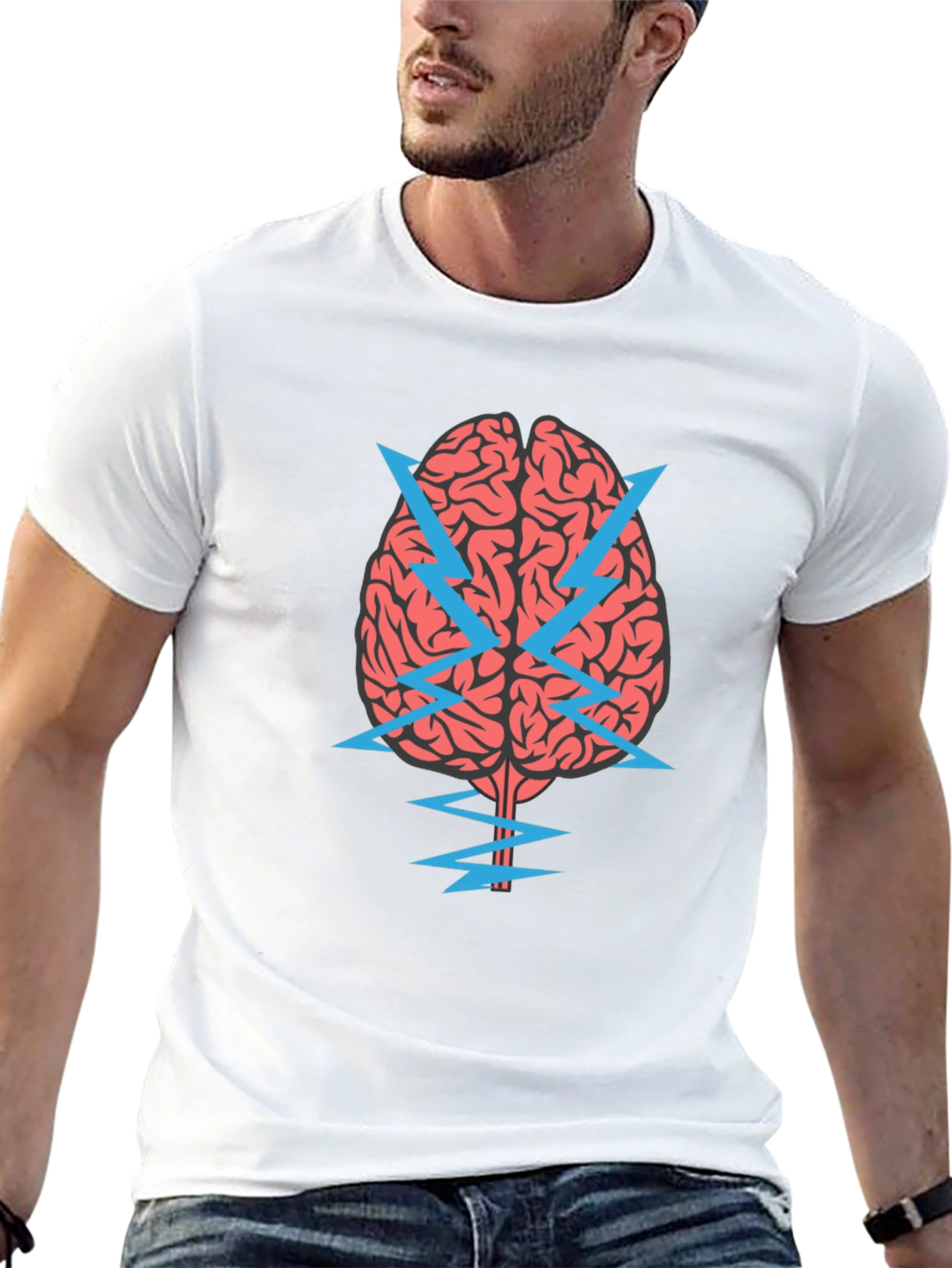 Brainstorm T-Shirt - Mens Black Graphic Tee