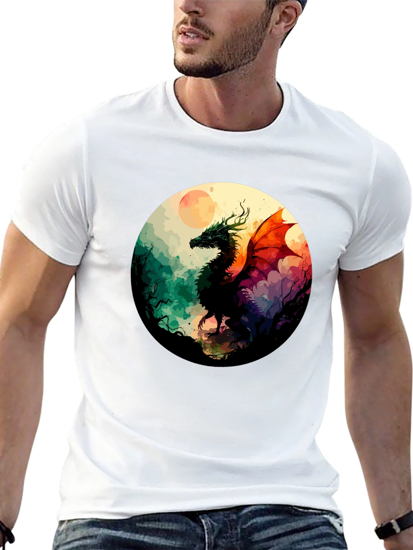 Dragon Art T-Shirt - Fantasy Design