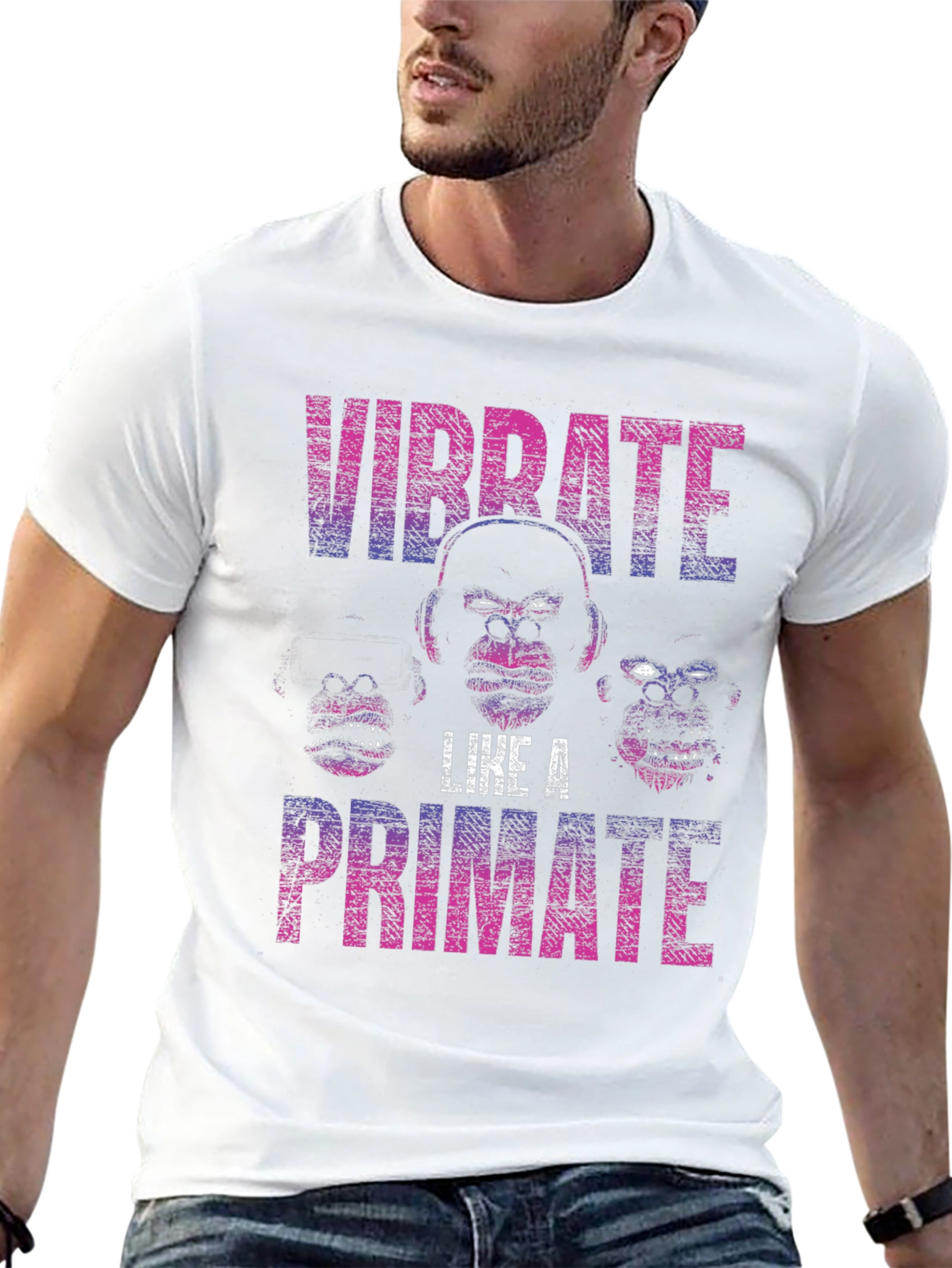 Vibrate Like A Primate Graphic T-Shirt