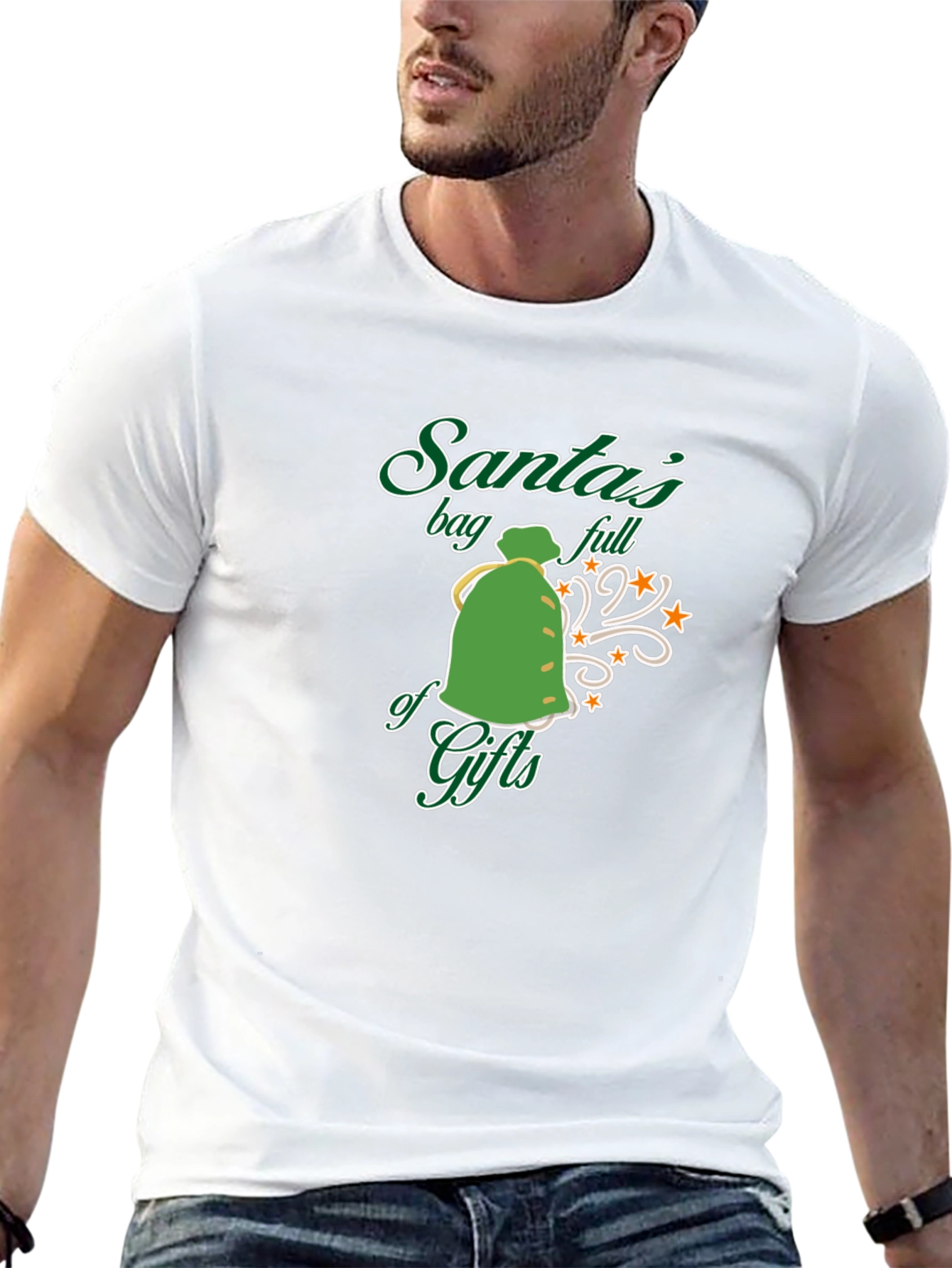 Santas Bag Full of Gifts Graphic T-Shirt
