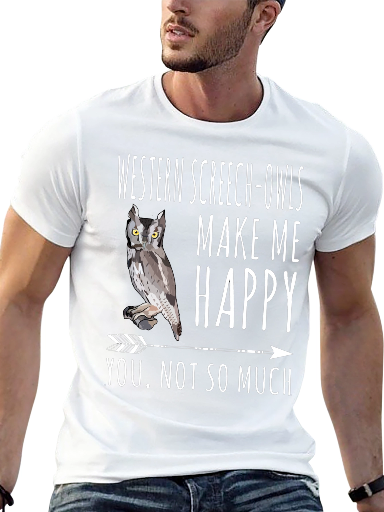 Western Screech-Owls Graphic Tee - Bird Lover Humor