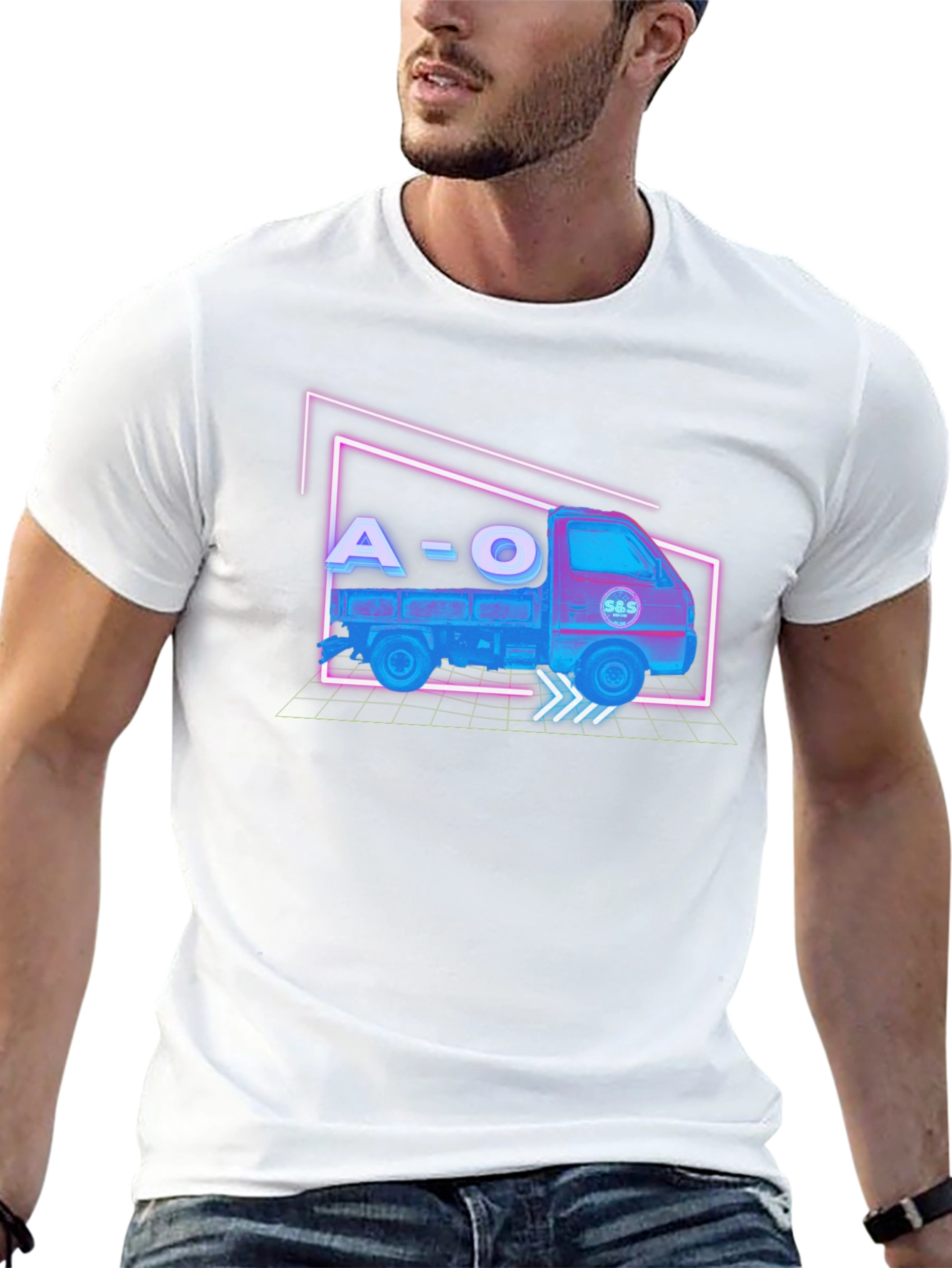 Retro A=O Truck Black T-Shirt