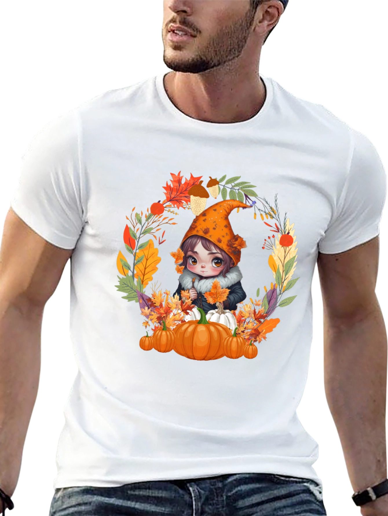 Autumn Gnome T-Shirt: Pumpkin Patch Vibes