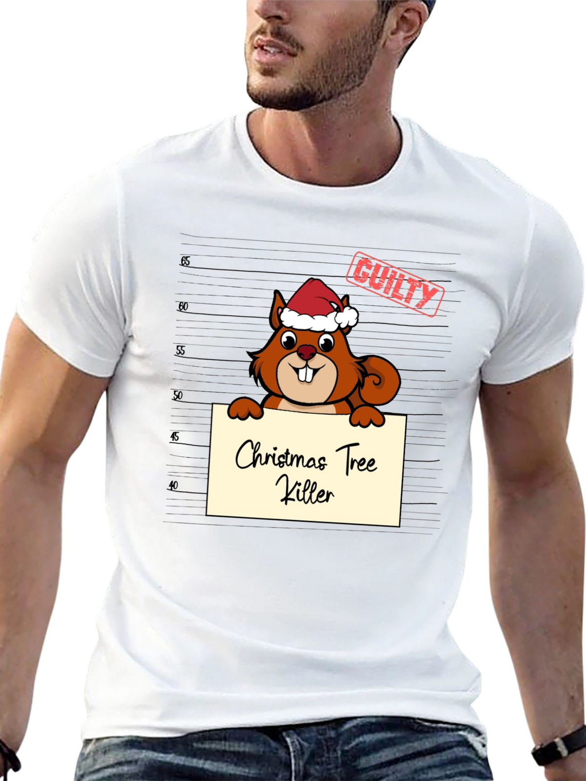 Christmas Tree Killer Squirrel T-Shirt
