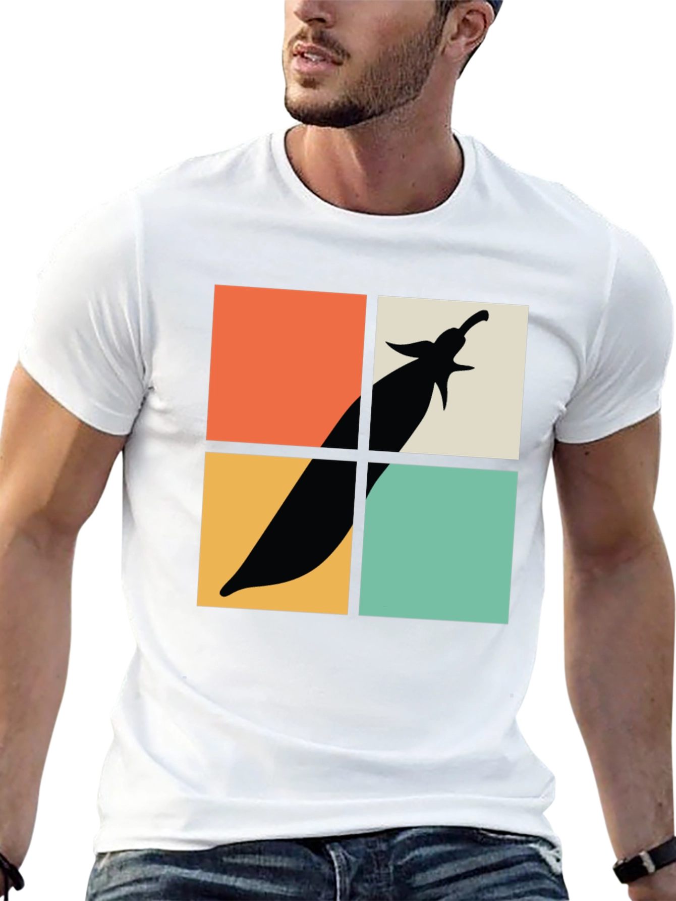 Retro Eggplant Graphic Tee - Soft Cotton Comfort