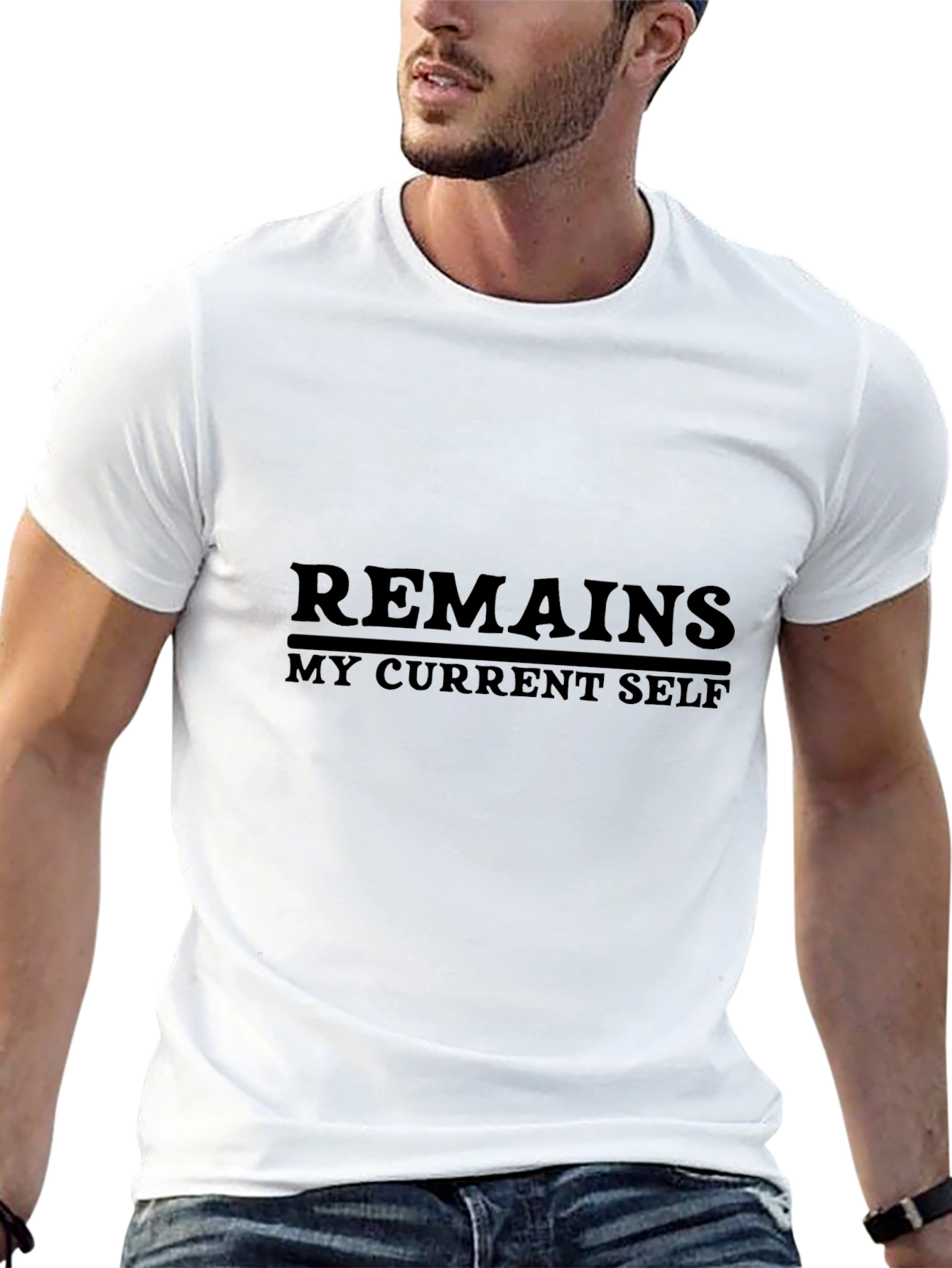 Remains My Current Self Black Tee