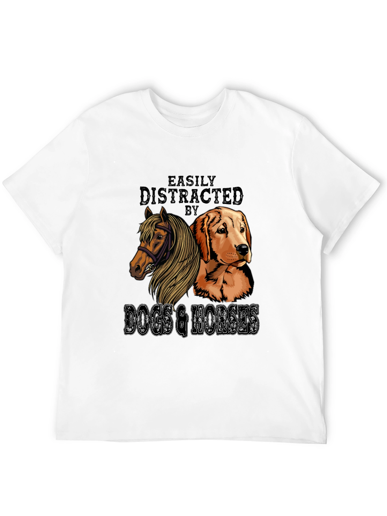 Easily Distracted by Dogs & Horses Tee