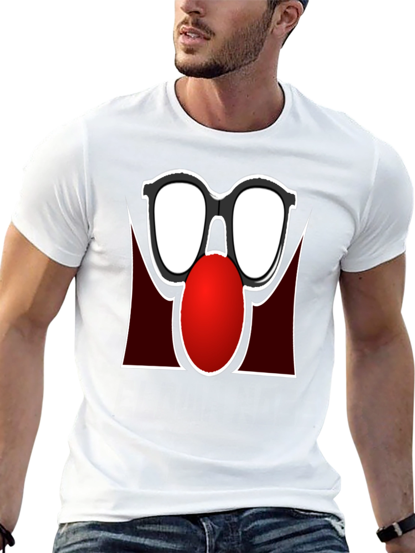 Funny Glasses Nose T-Shirt - Black Novelty Tee