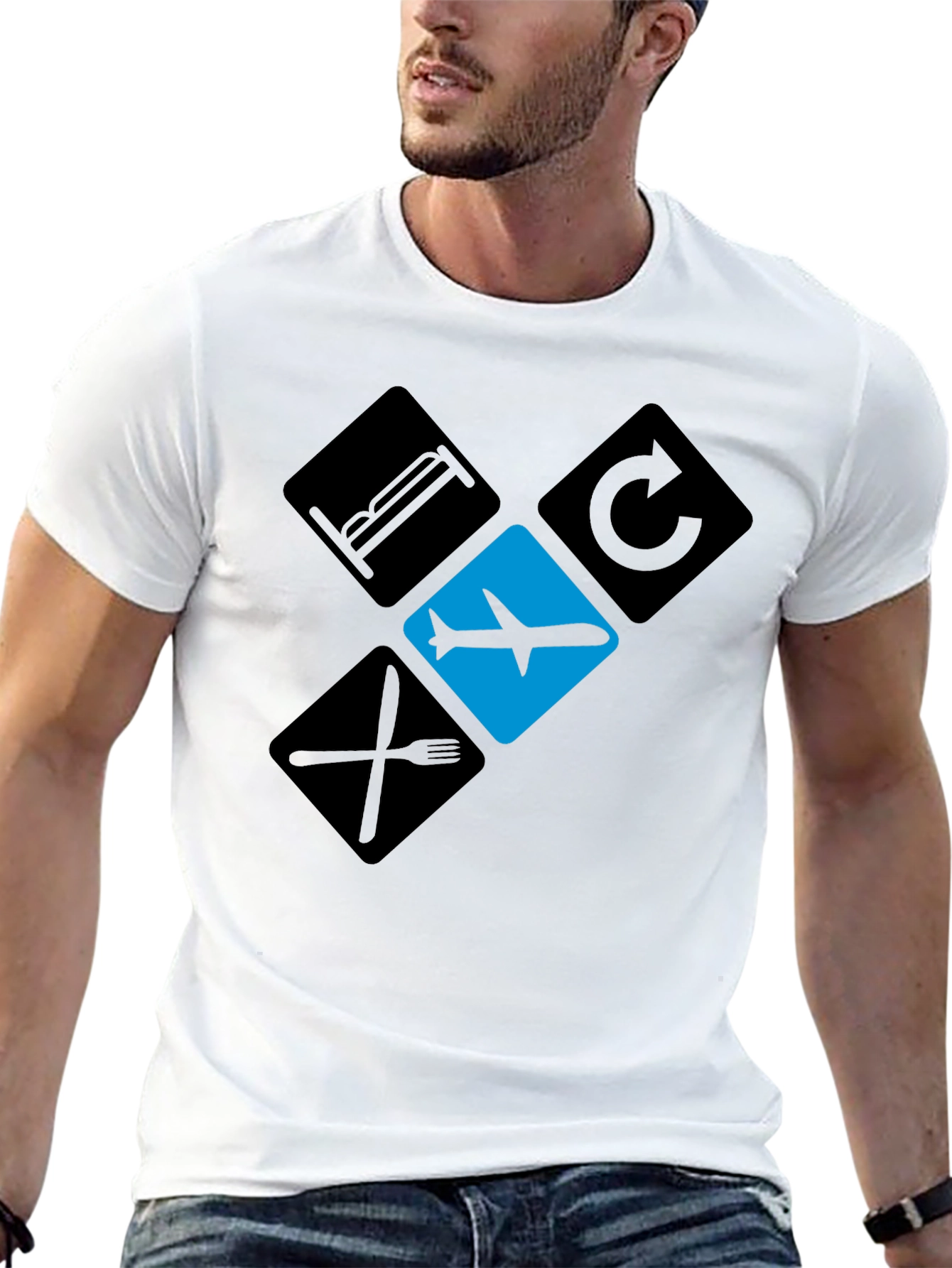 Eat Sleep Fly Repeat T-Shirt - Travelers Graphic Tee