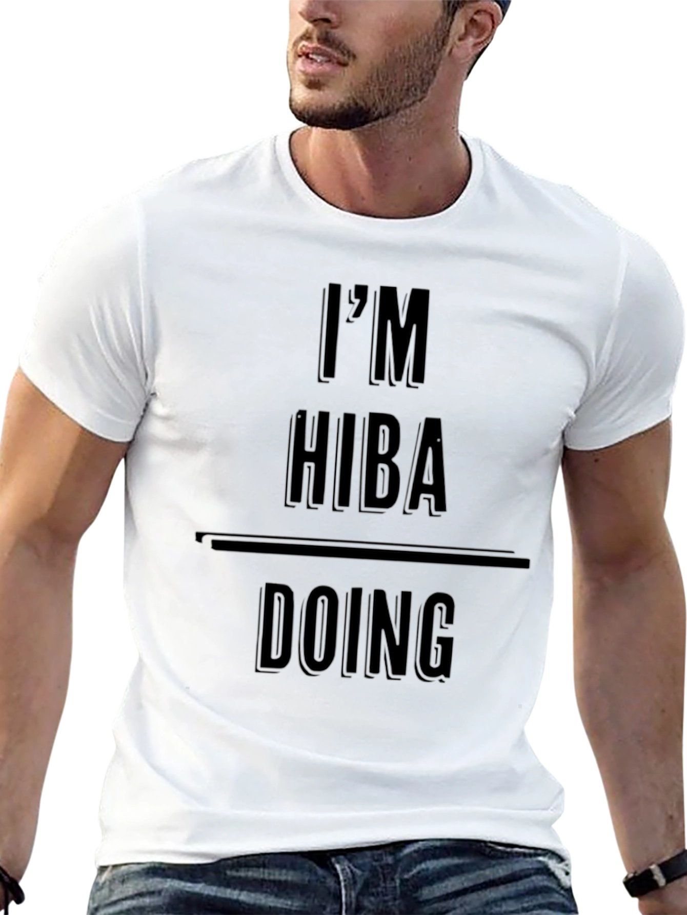 Im HIBA Doing HIBA Things Black Graphic T-Shirt