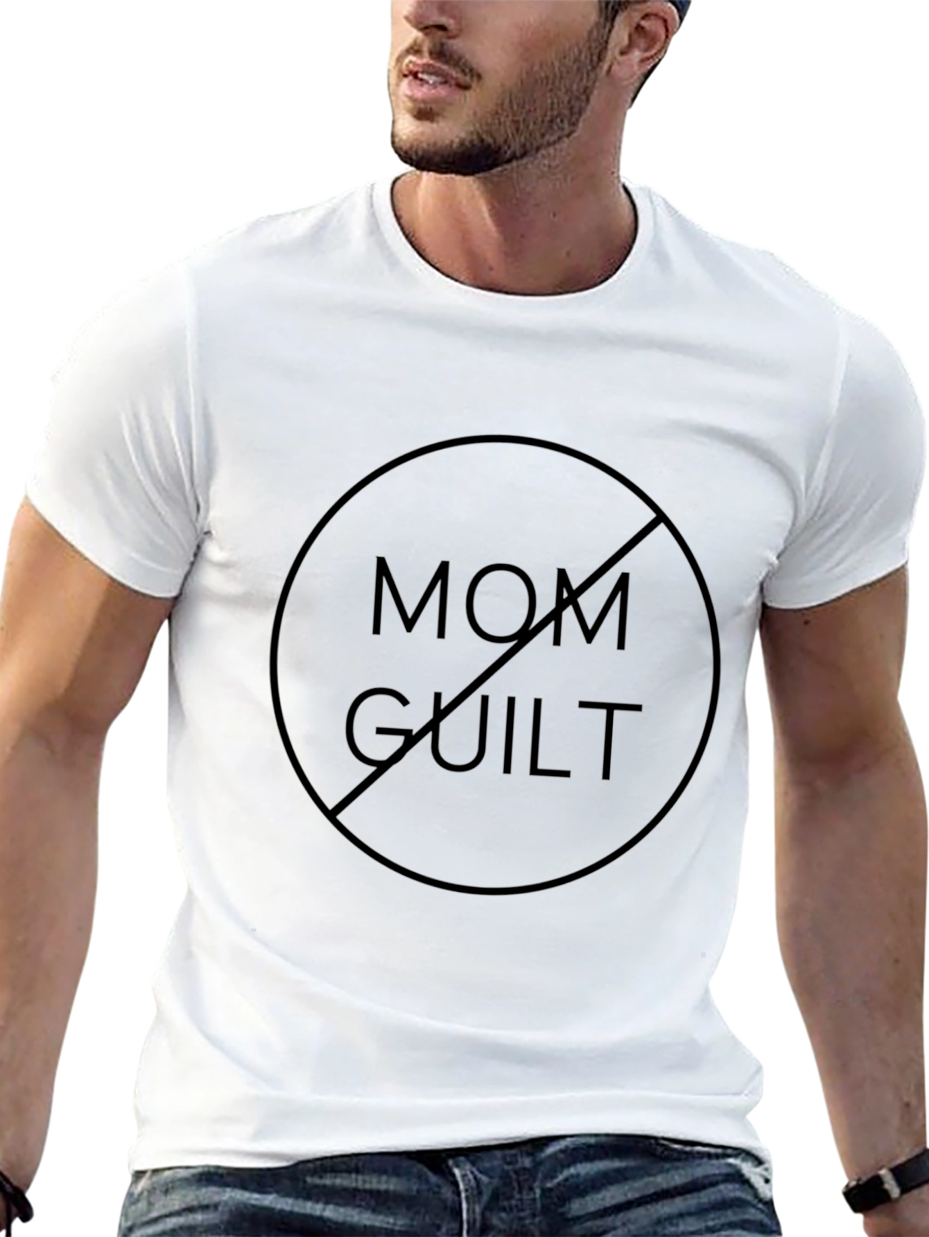 No Mom Guilt T-Shirt - Relaxed Fit Black Tee