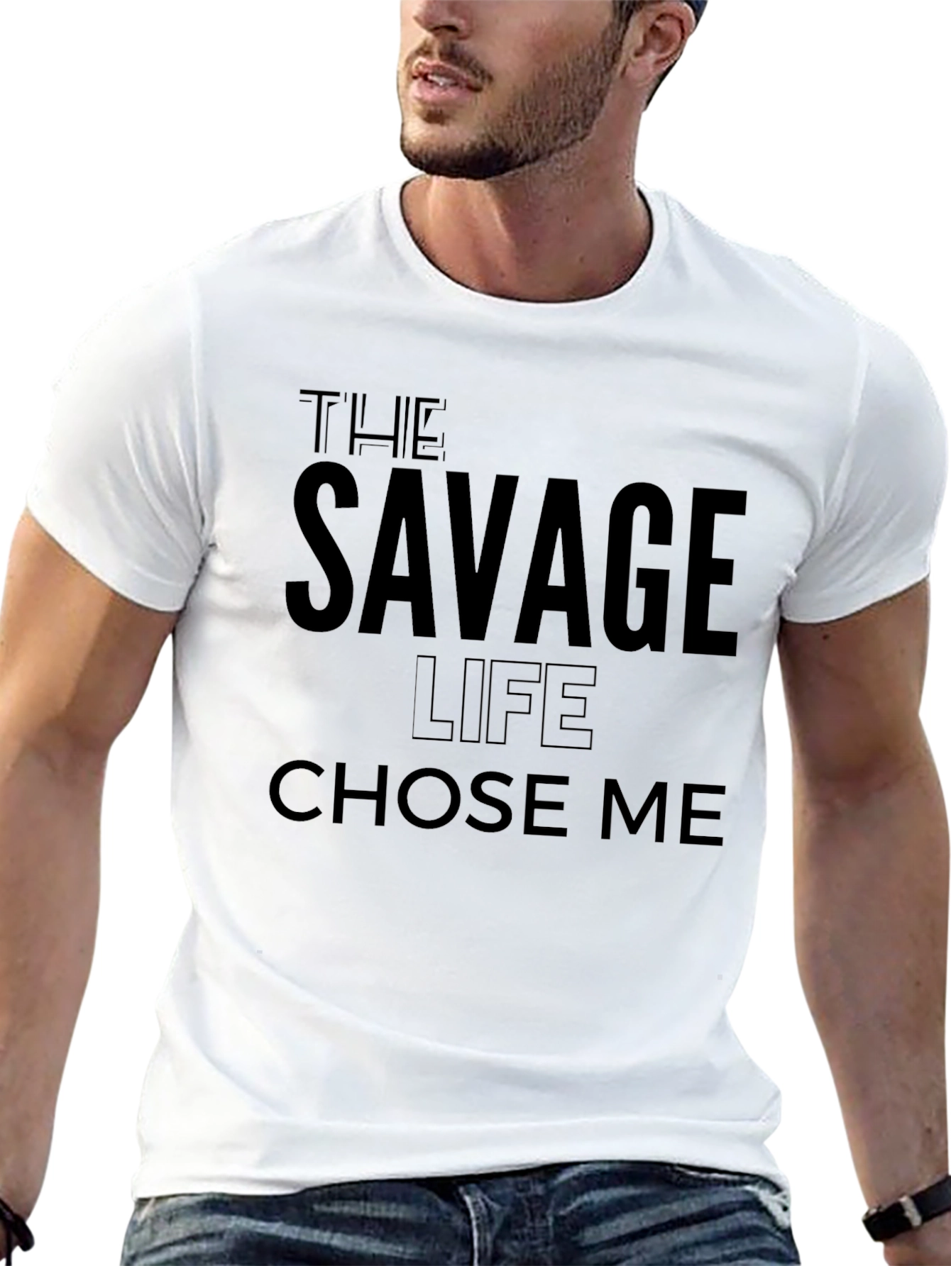The Savage Life Graphic Tee - Black