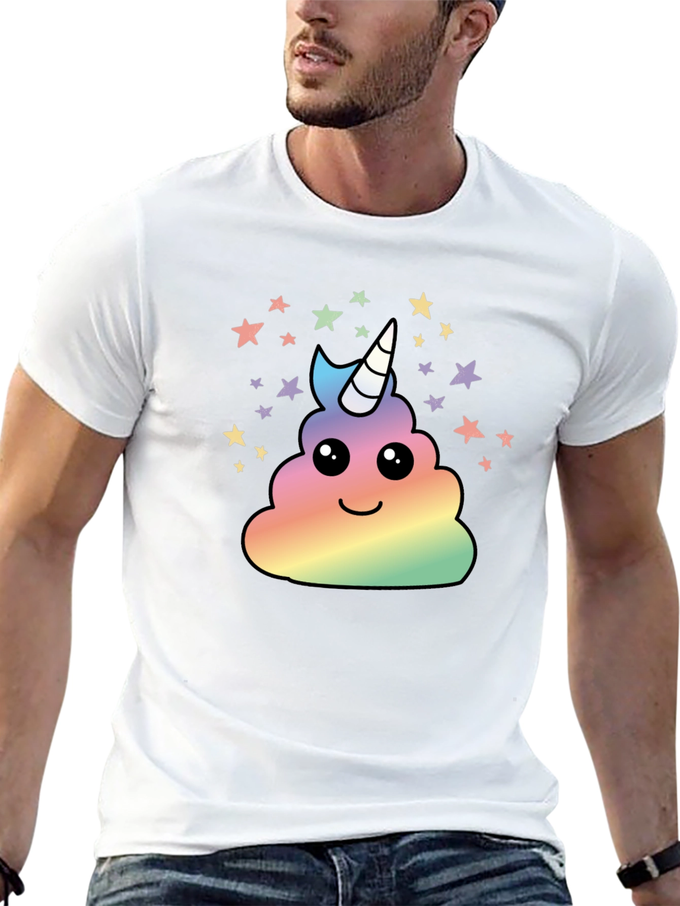 Unicorn Poop Emoji Graphic Tee