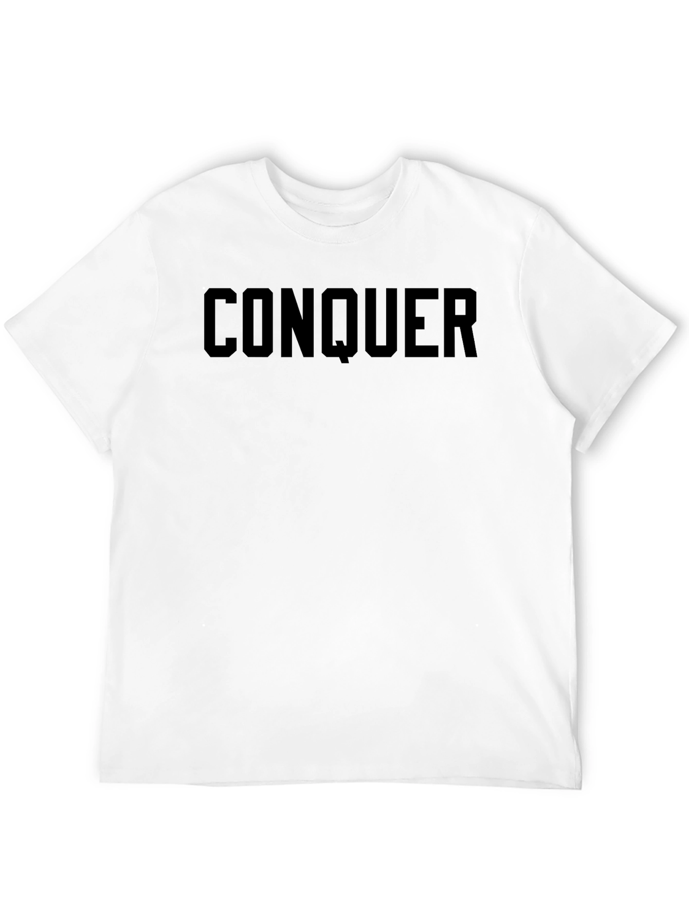 Conquer Black Graphic T-Shirt