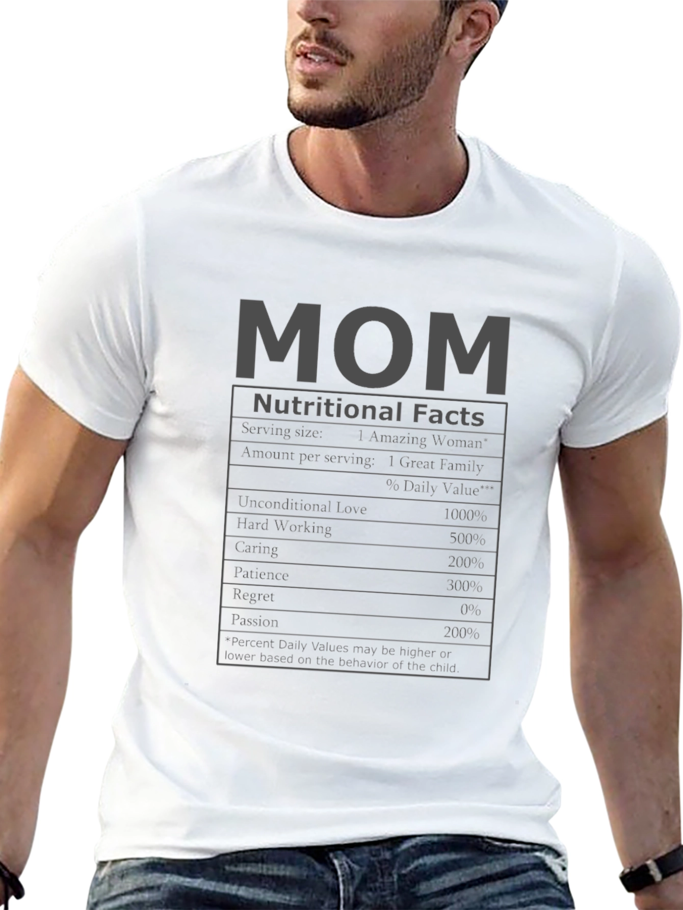 Mom Nutritional Facts Funny T-Shirt