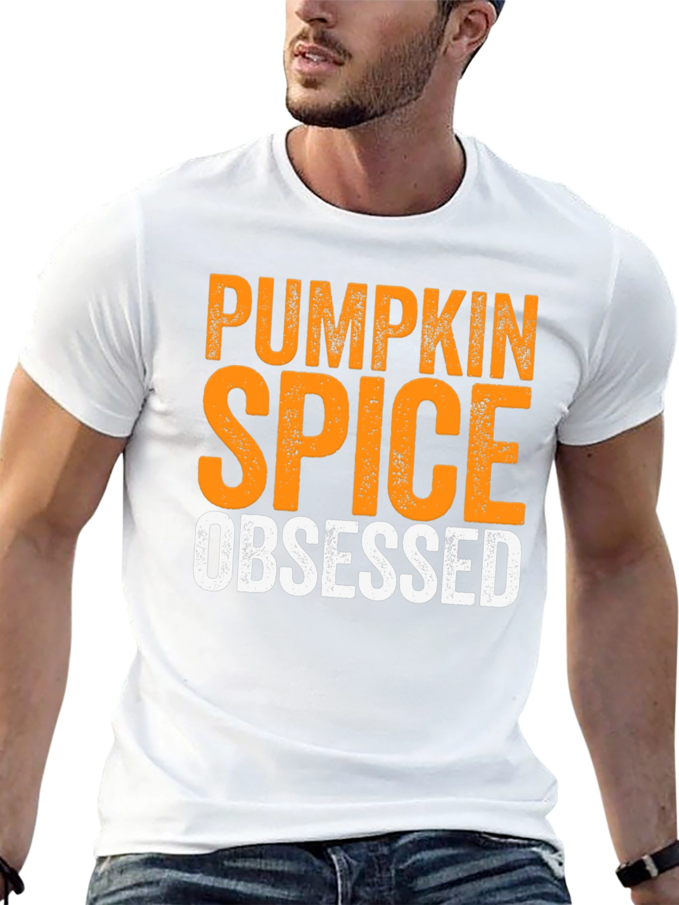 Pumpkin Spice Obsessed Black T-Shirt