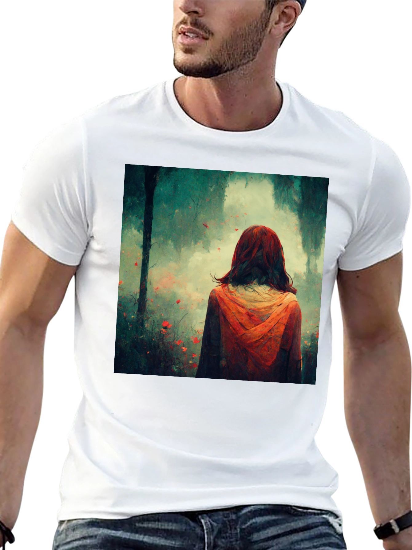 Artistic Forest Wanderer Graphic Tee