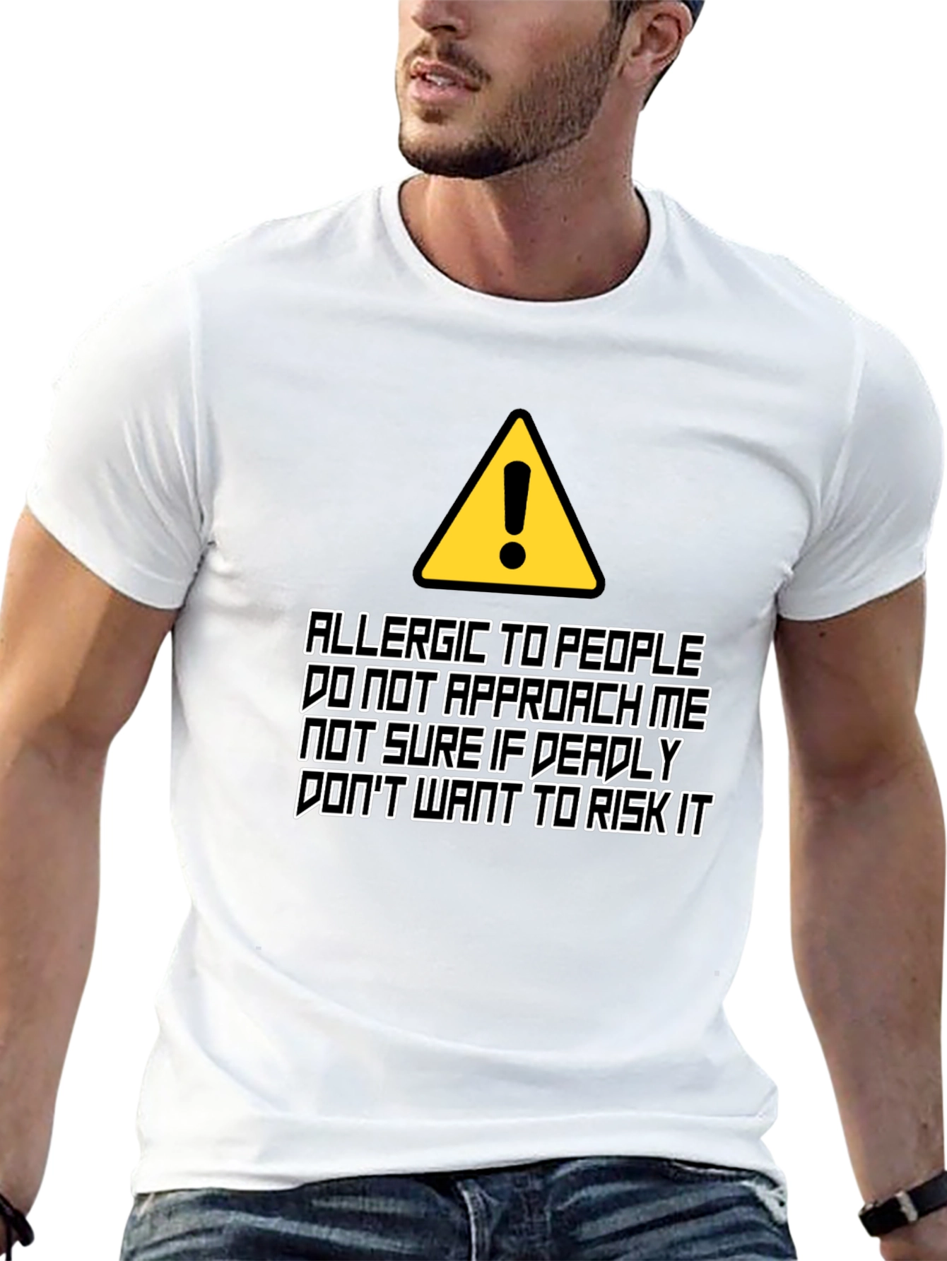 Allergic to People Graphic T-Shirt