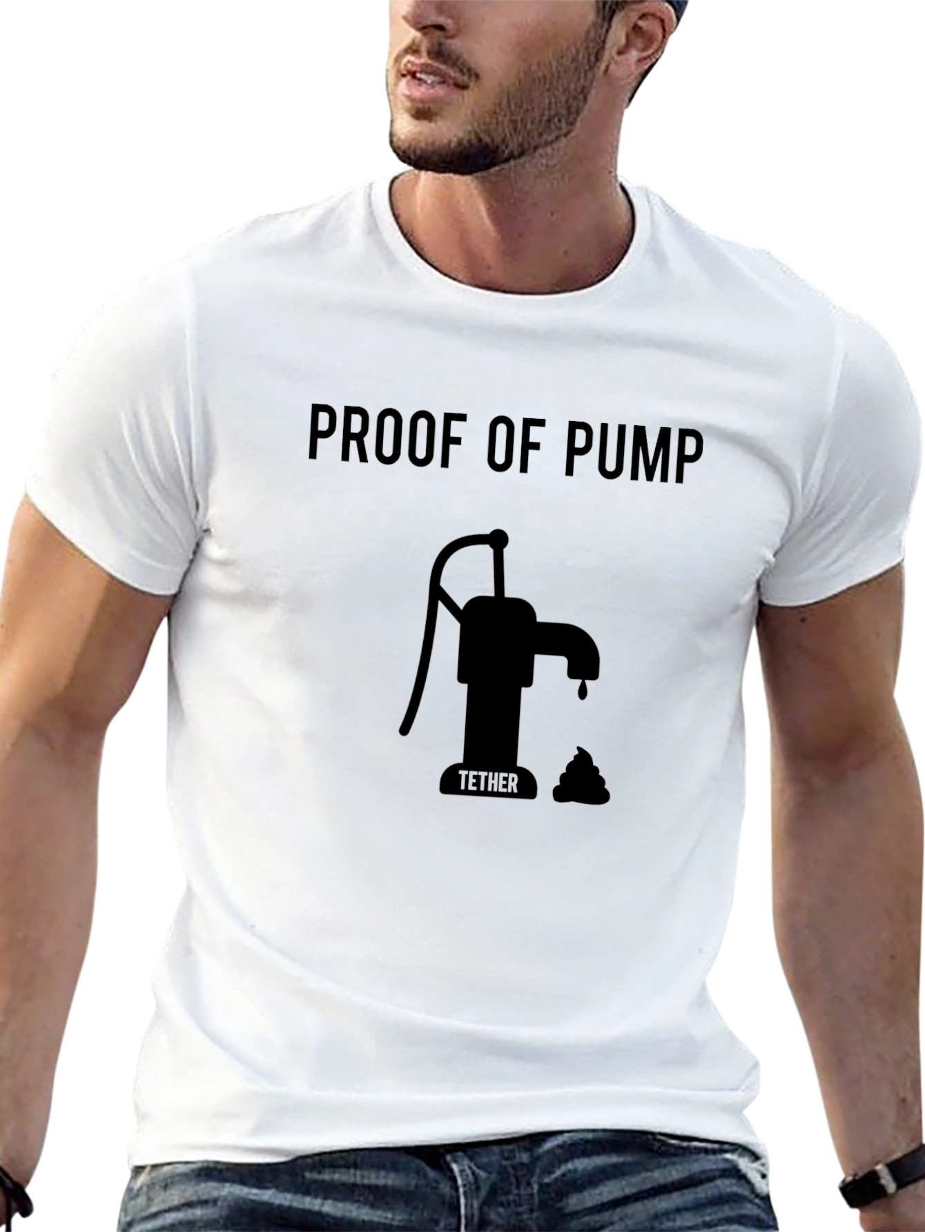 Proof of Pump Black T-Shirt Funny Crypto Tee