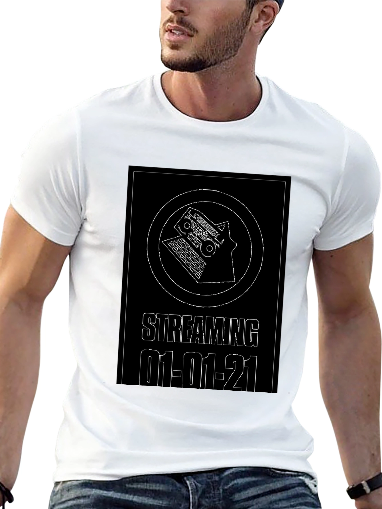 Streaming 01-01-21 Black T-Shirt