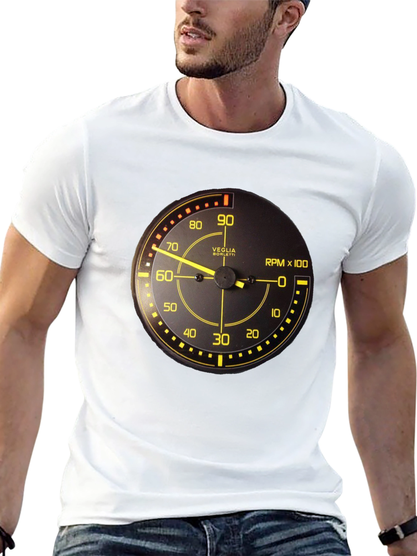Black RPM Gauge Graphic Tee