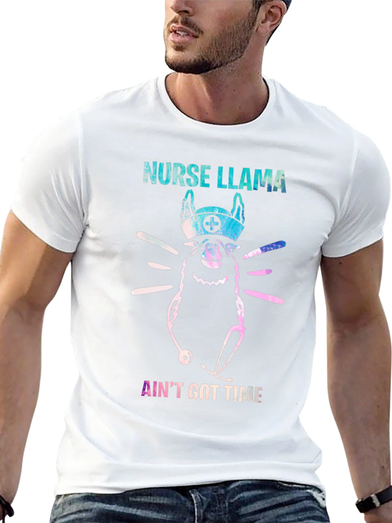 Nurse Llama T-Shirt - Aint Got Time Funny Tee
