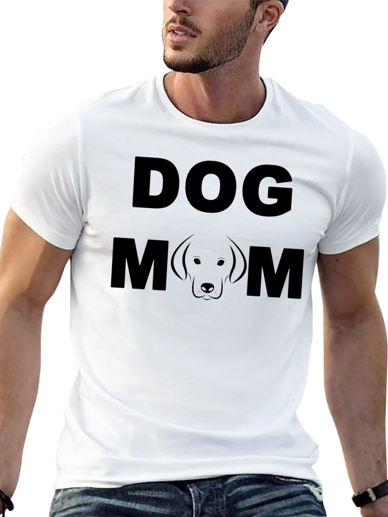 Dog Mom T-Shirt - Black