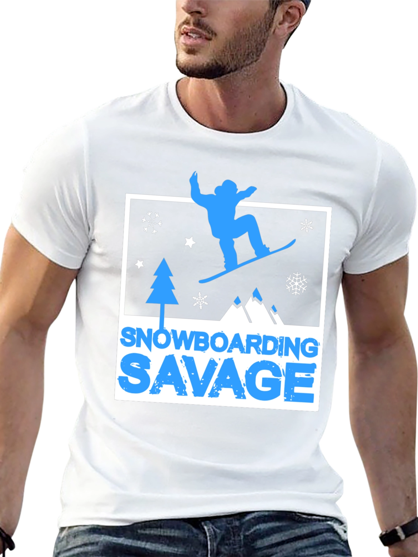 Snowboarding Savage Graphic T-Shirt