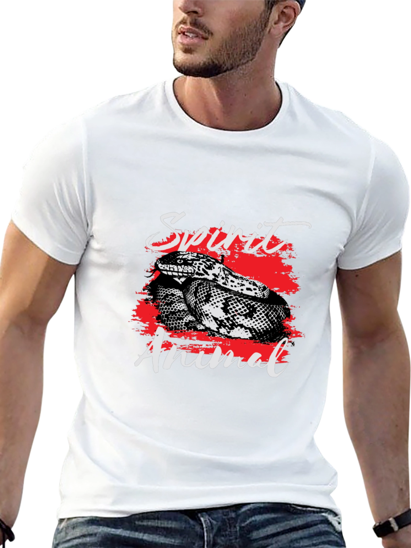 Spirit Animal Snake Graphic Tee - Stylish Comfort