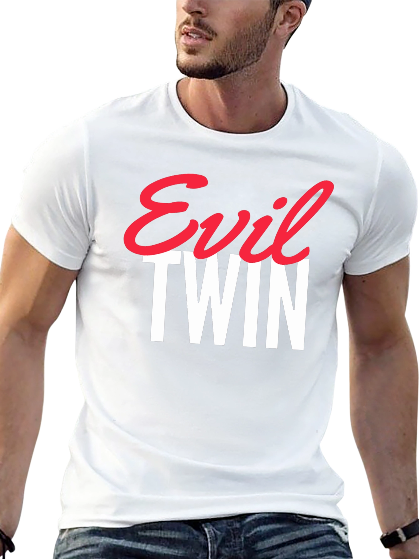 Evil Twin Graphic Tee - Trendy Statement T-Shirt