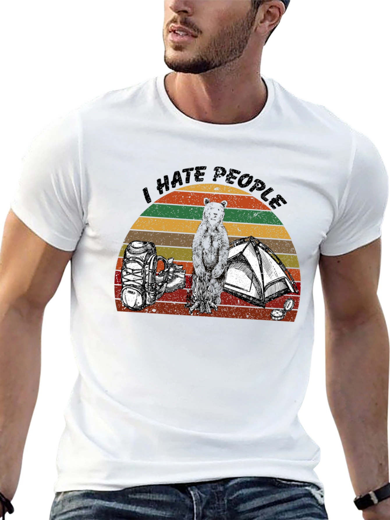 I Hate People Camping Graphic T-Shirt
