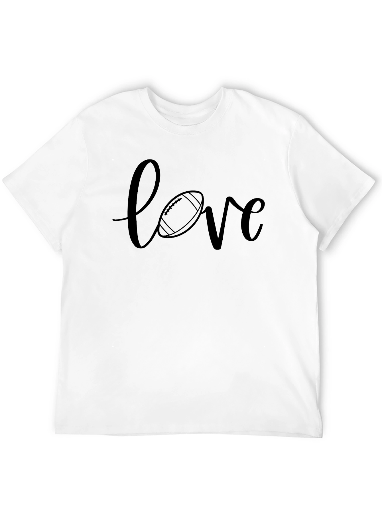 Football Love T-Shirt - Black
