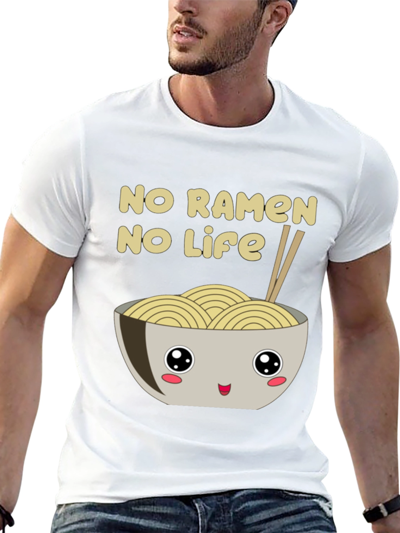 No Ramen No Life Graphic T-Shirt
