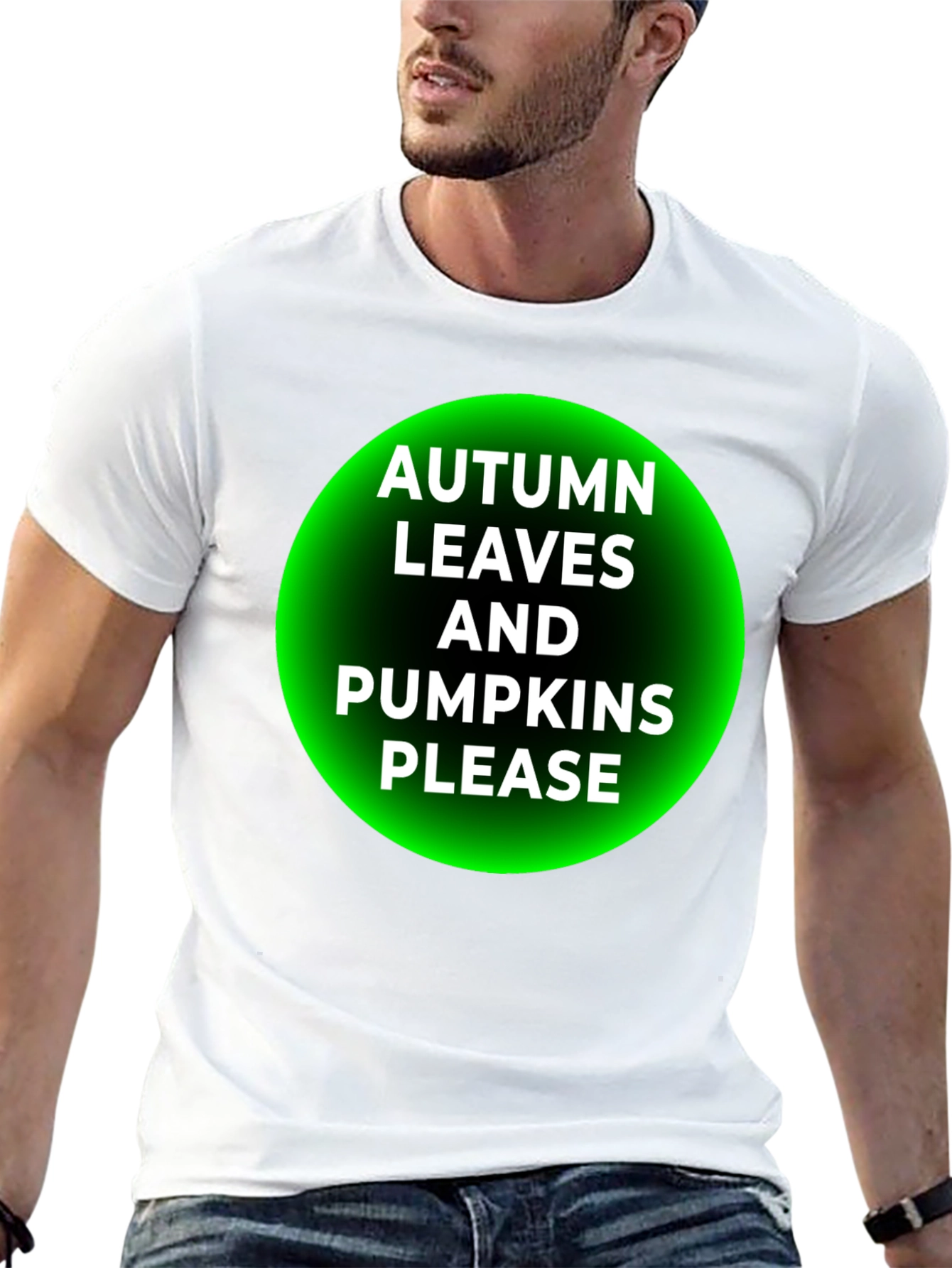 Autumn Leaves & Pumpkins Please T-Shirt