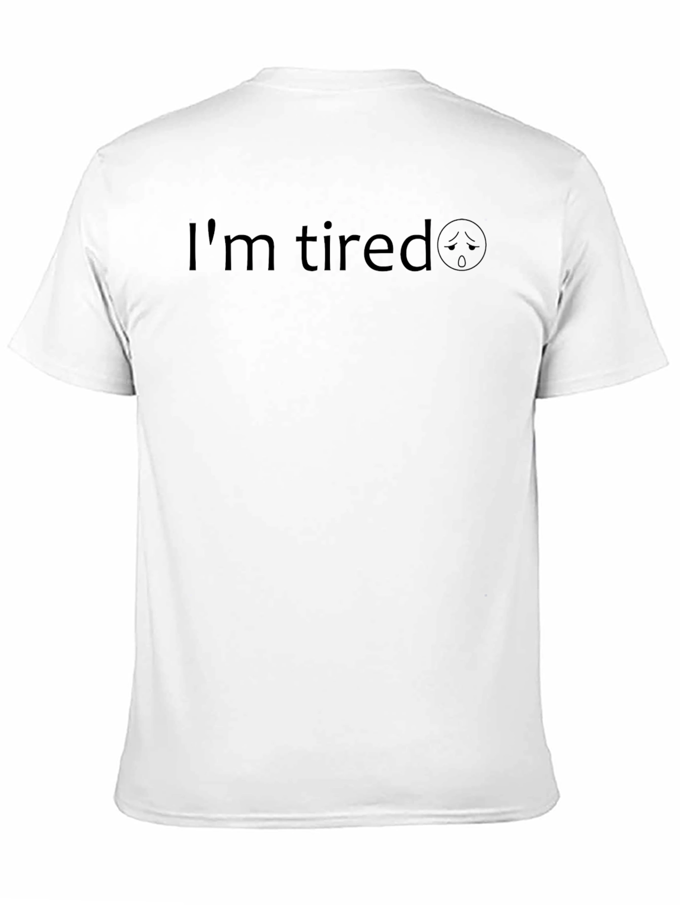 Im Tired Black Graphic Tee - Casual Comfort