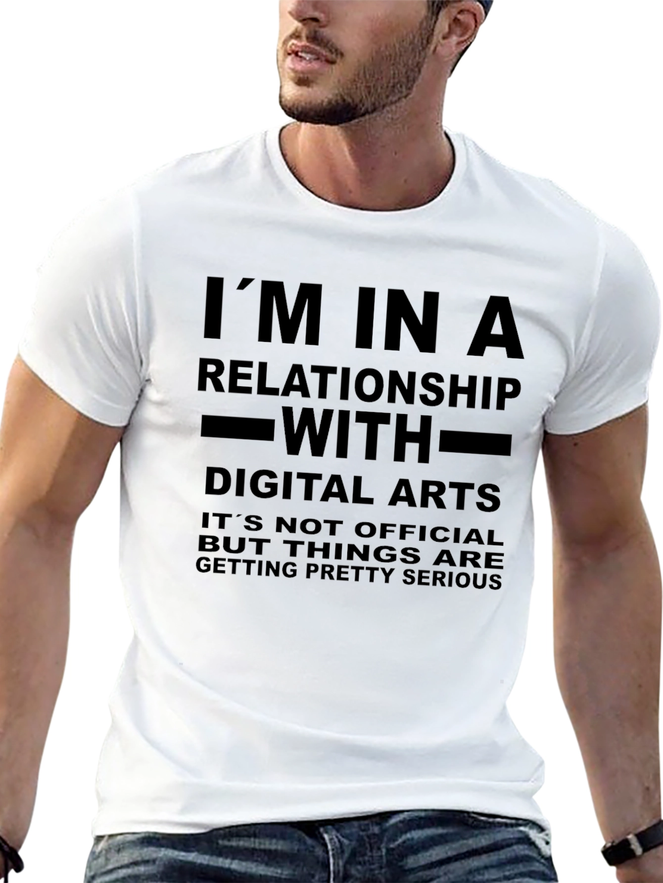 Relationship With Digital Arts Black T-Shirt
